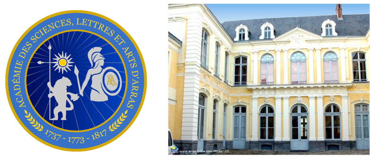 logo de l'Académie et hôtel de Guînes